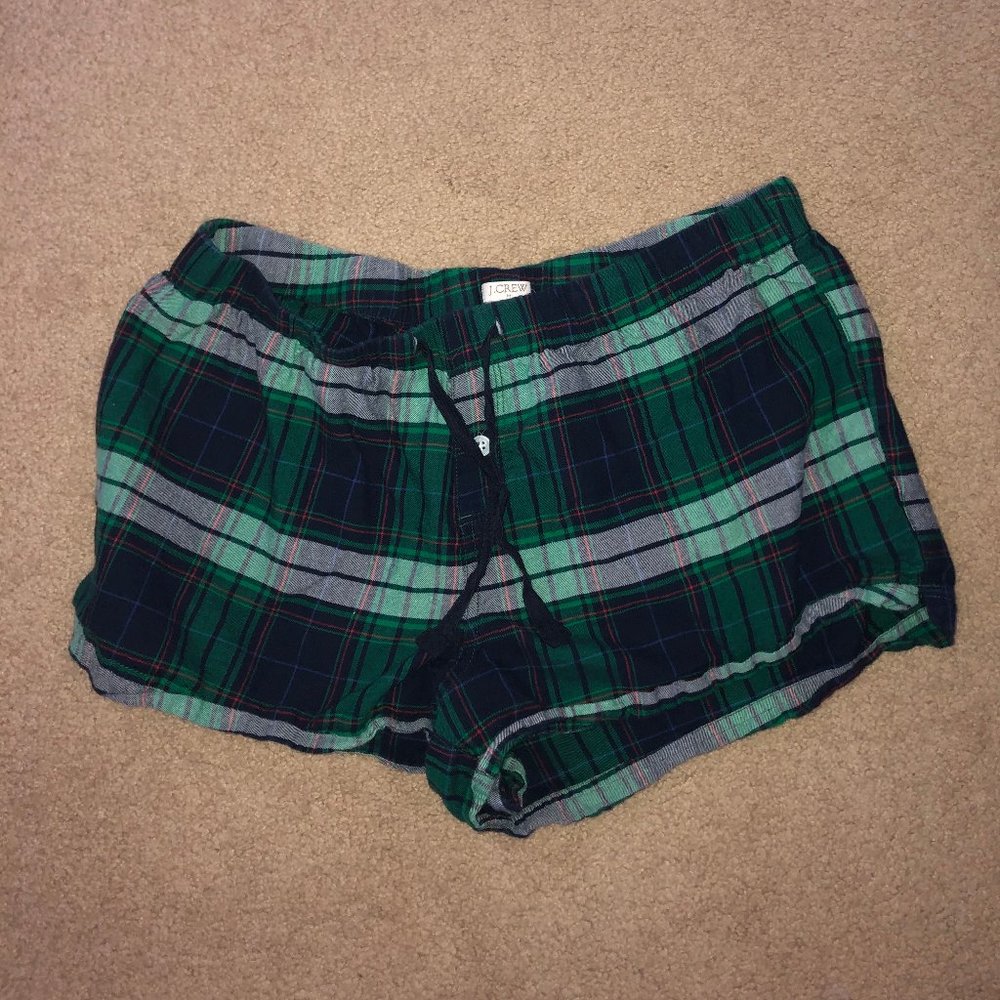 plaid pj shorts